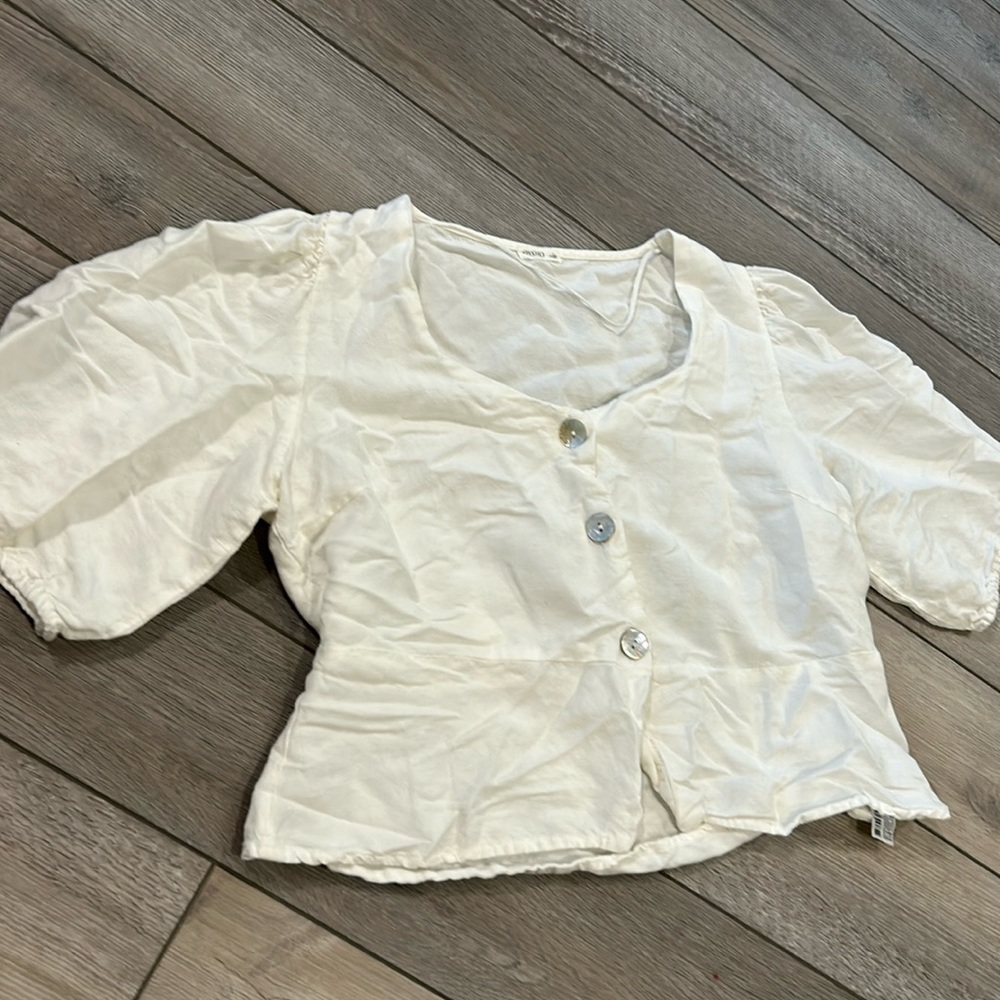 Oysho linen blouse size L